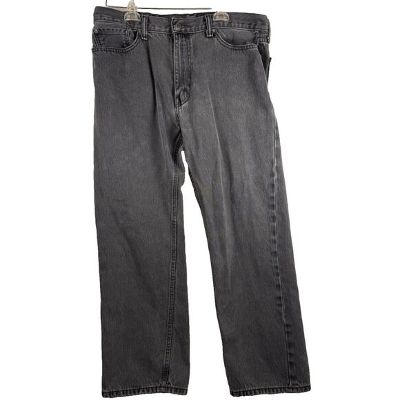 LEVIS BLACK JEAN CLASSIC 505 38x30 REGULAR STRAIGHT 100% COTTON DENIM 00505-0260 - Picture 3 of 7